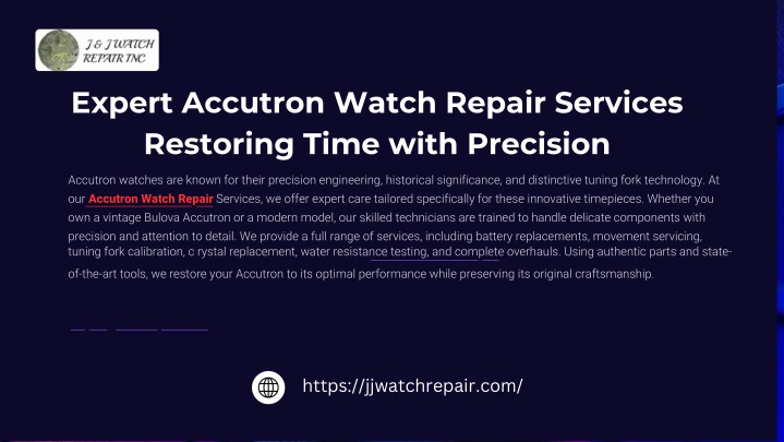 expert accutron watch repair services restoring