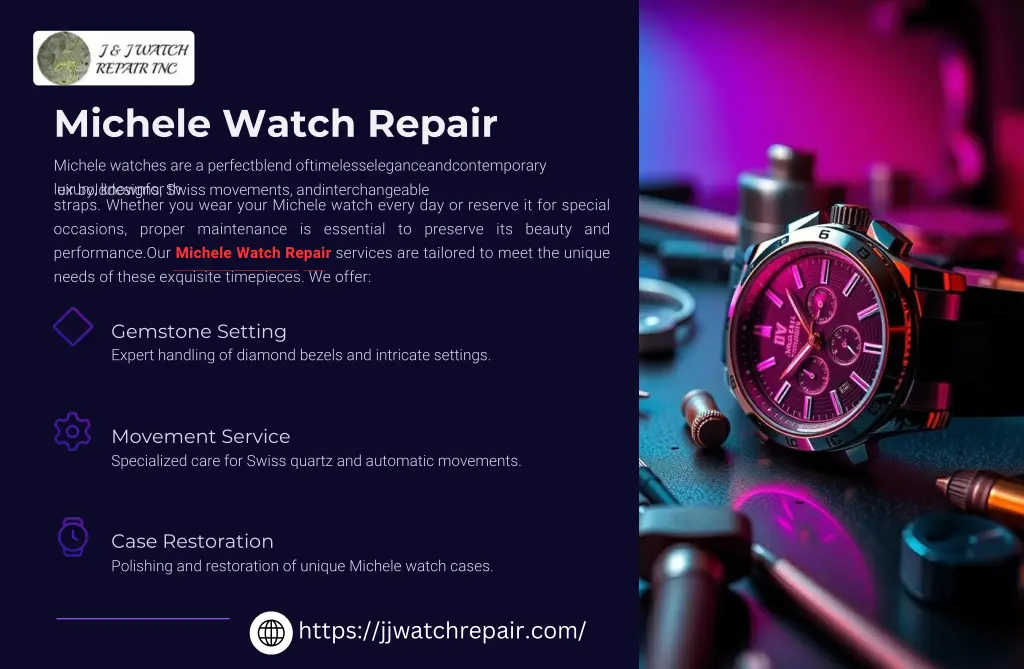michele watch repair
