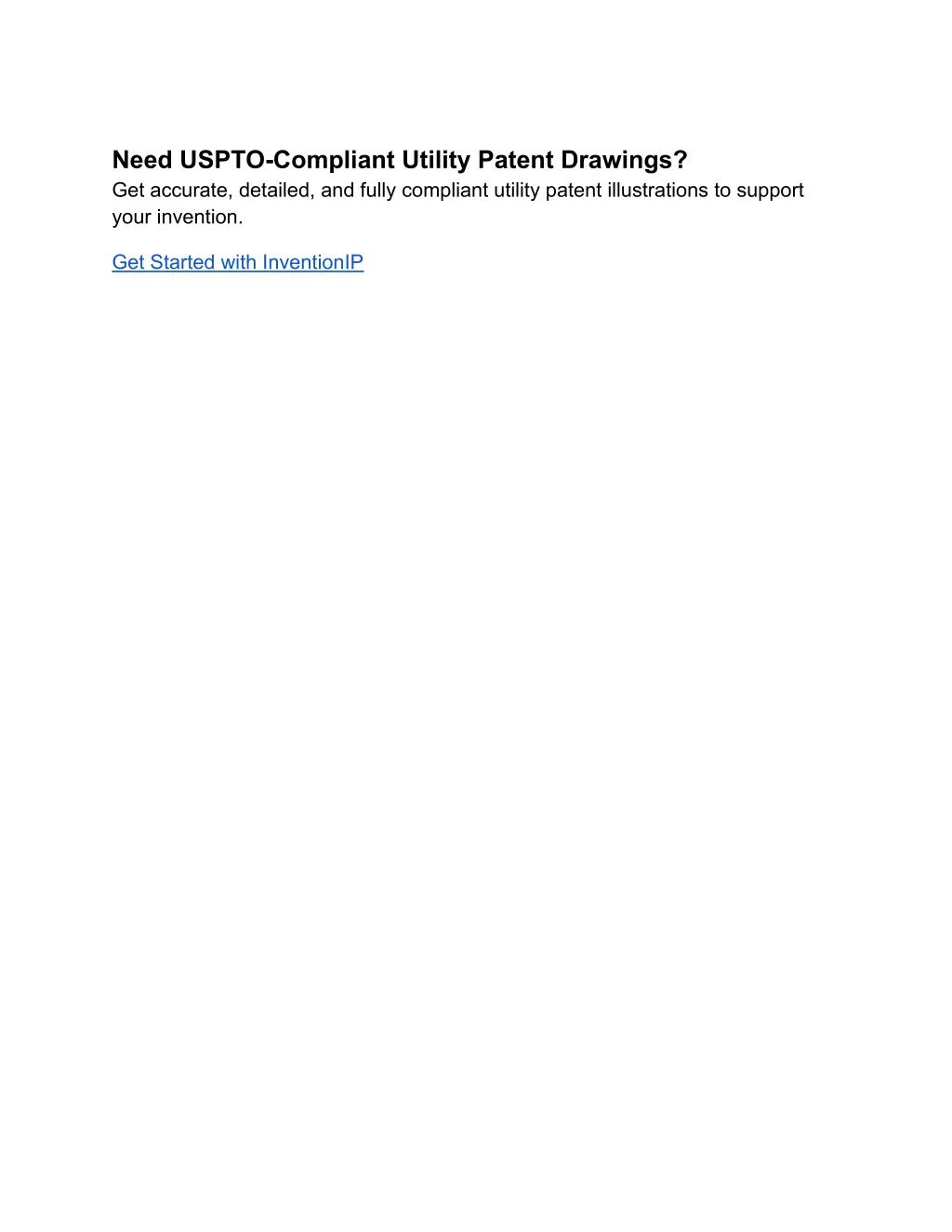 need uspto compliant utility patent drawings