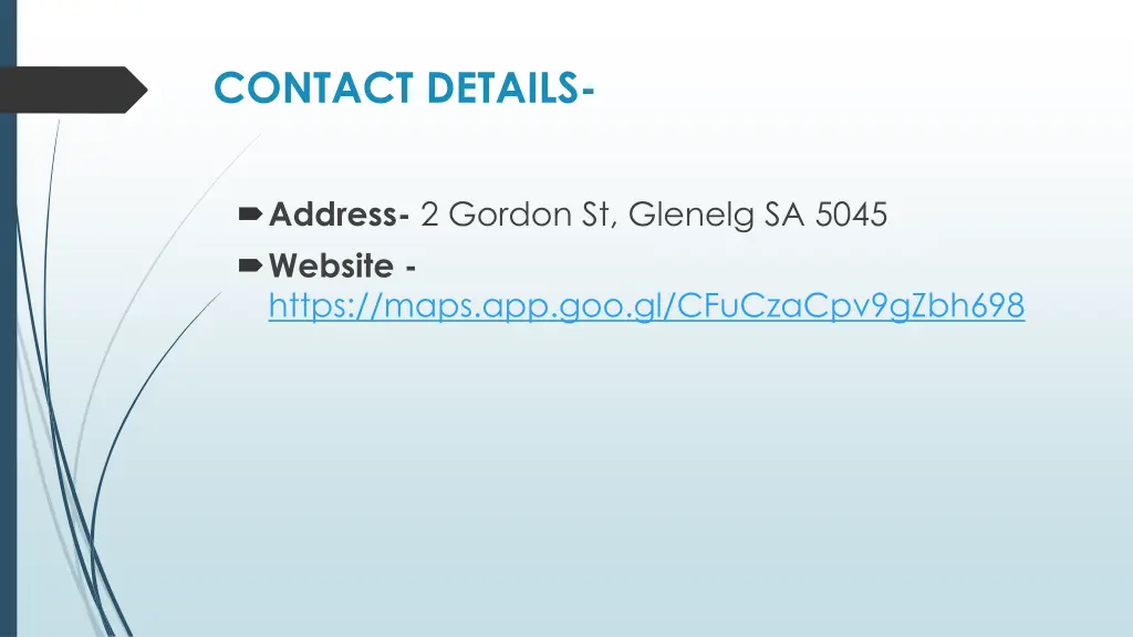 contact details