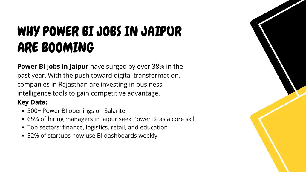 why power bi jobs in jaipur are booming