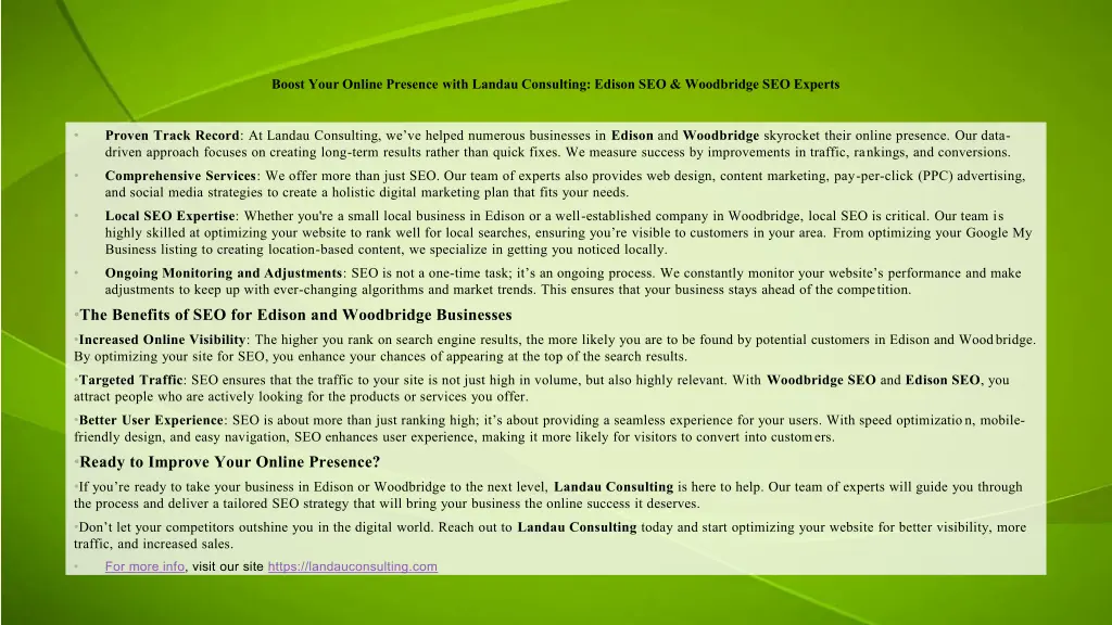 boost your online presence with landau consulting 1