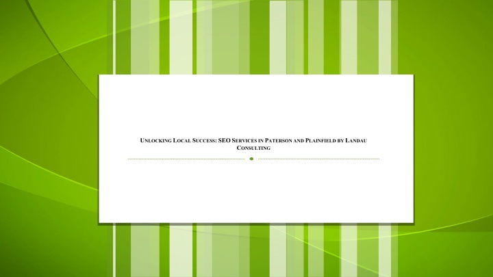 u nlocking l ocal s uccess seos ervices