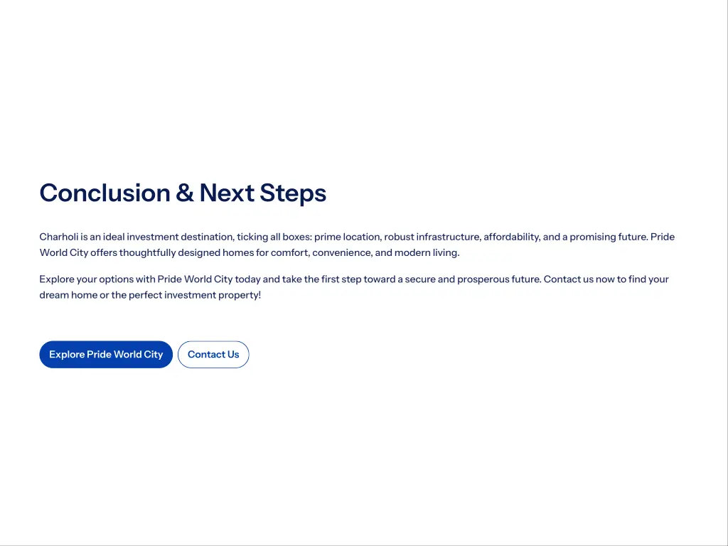 conclusion next steps