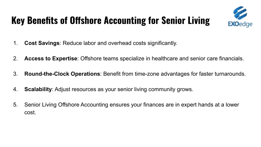 key benefits of offshore accounting for senior