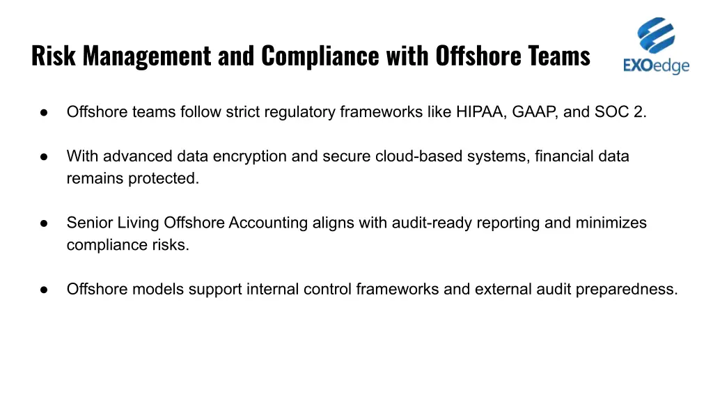 risk management and compliance with offshore teams