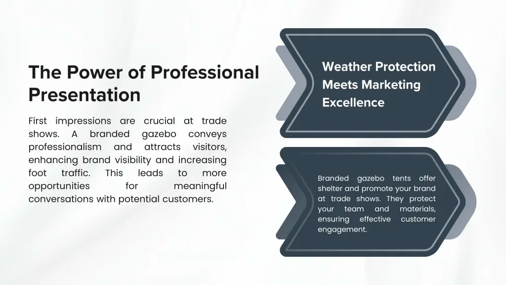first impressions are crucial at trade shows