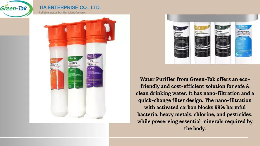 water purifier from green tak offers