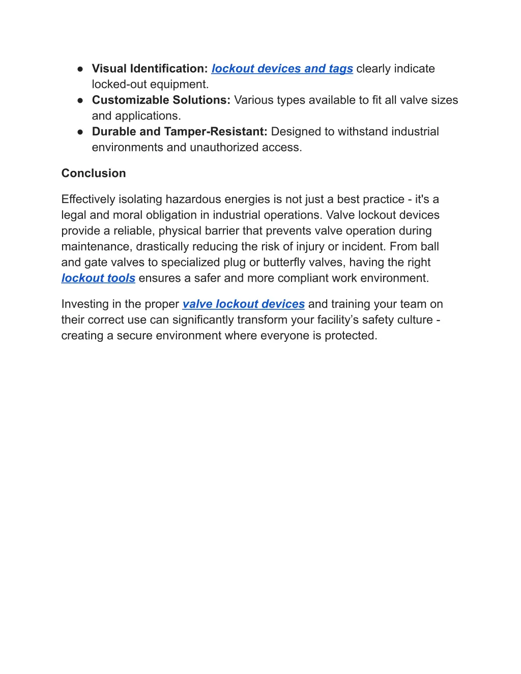 visual identification lockout devices and tags