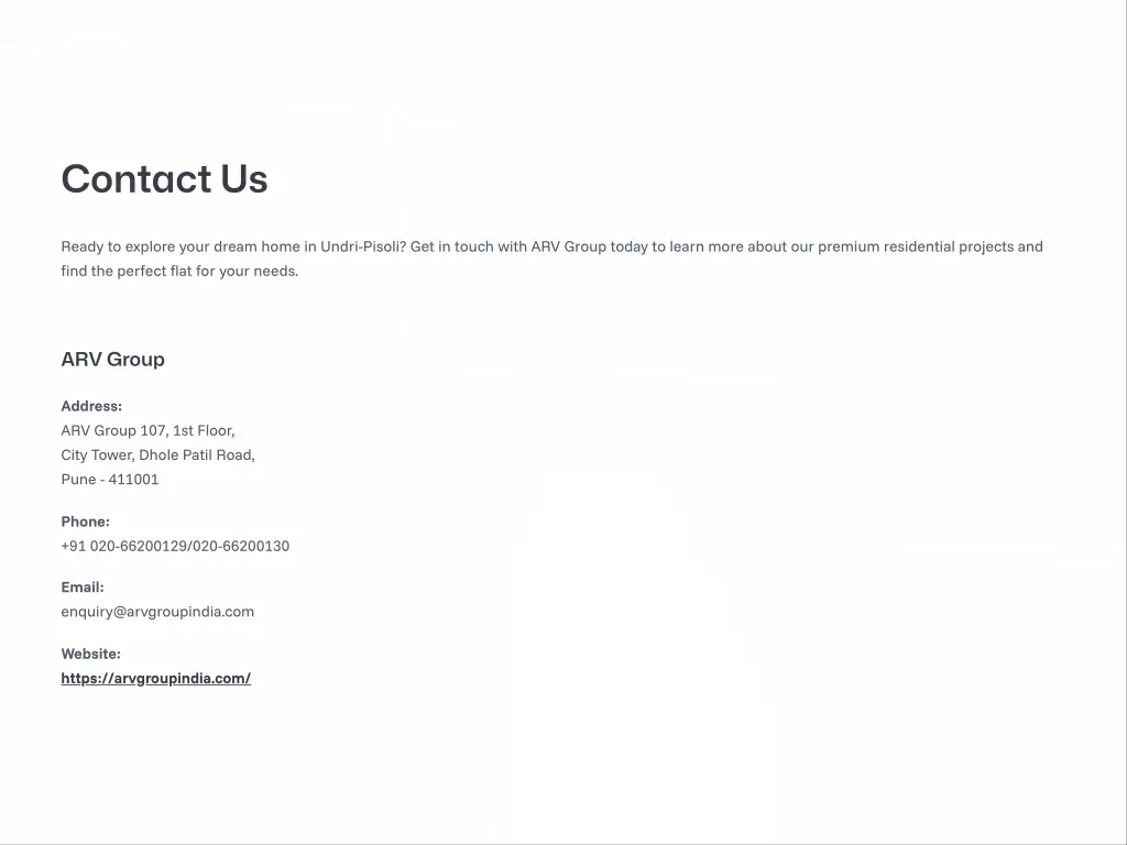 contact us