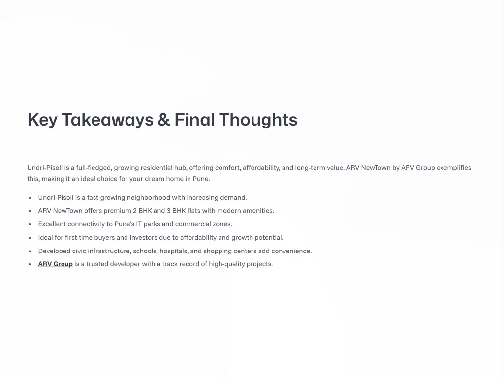 key takeaways final thoughts