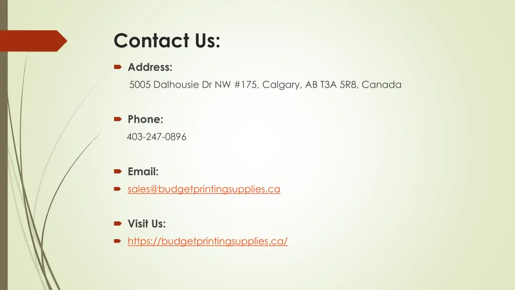 contact us