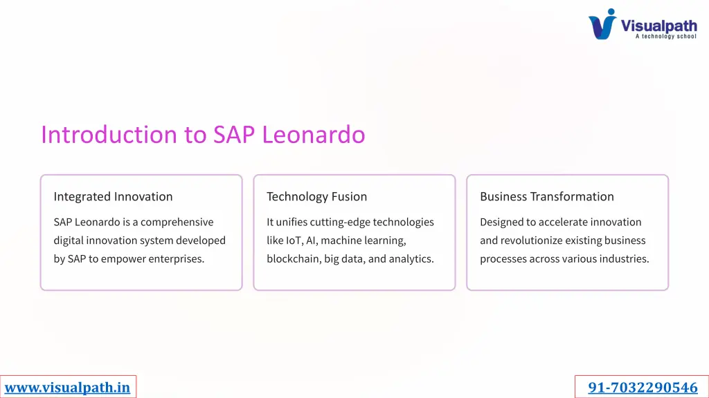 introduction to sap leonardo