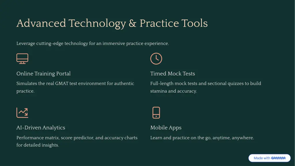 advanced technology practice tools