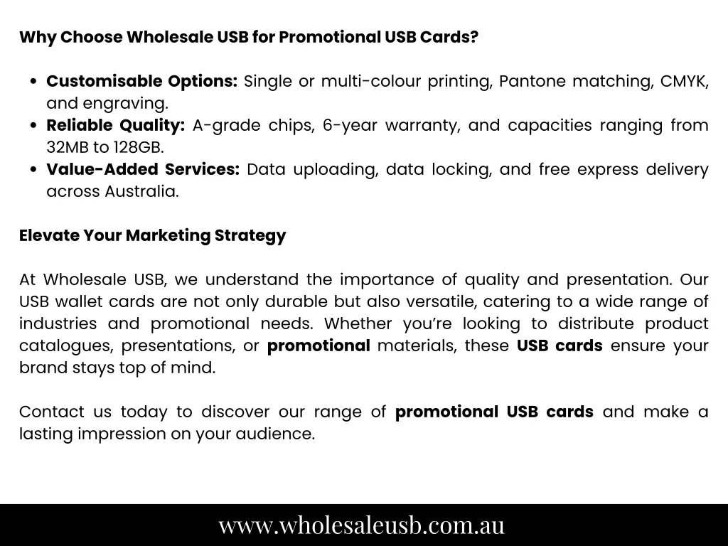 why choose wholesale usb for promotional
