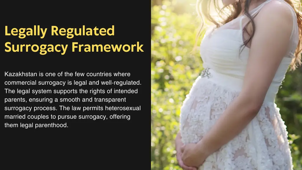 legally regulated surrogacy framework