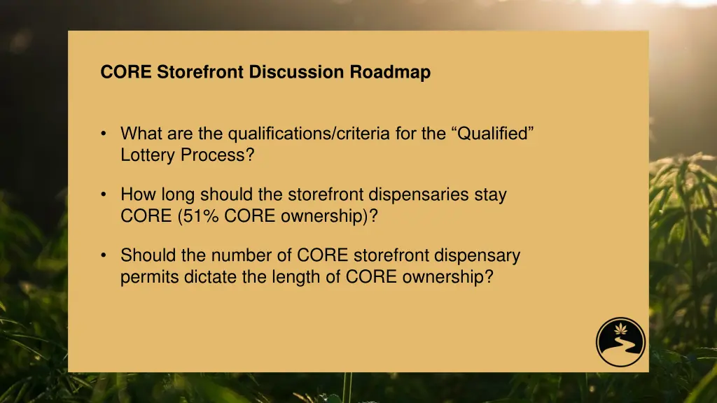 core storefront discussion roadmap