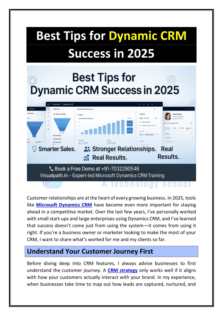 best tips for dynamic crm success in 2025