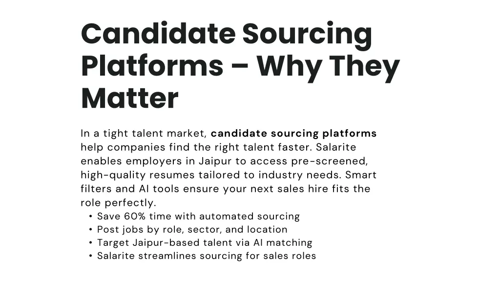 candidate sourcing platforms why they matter