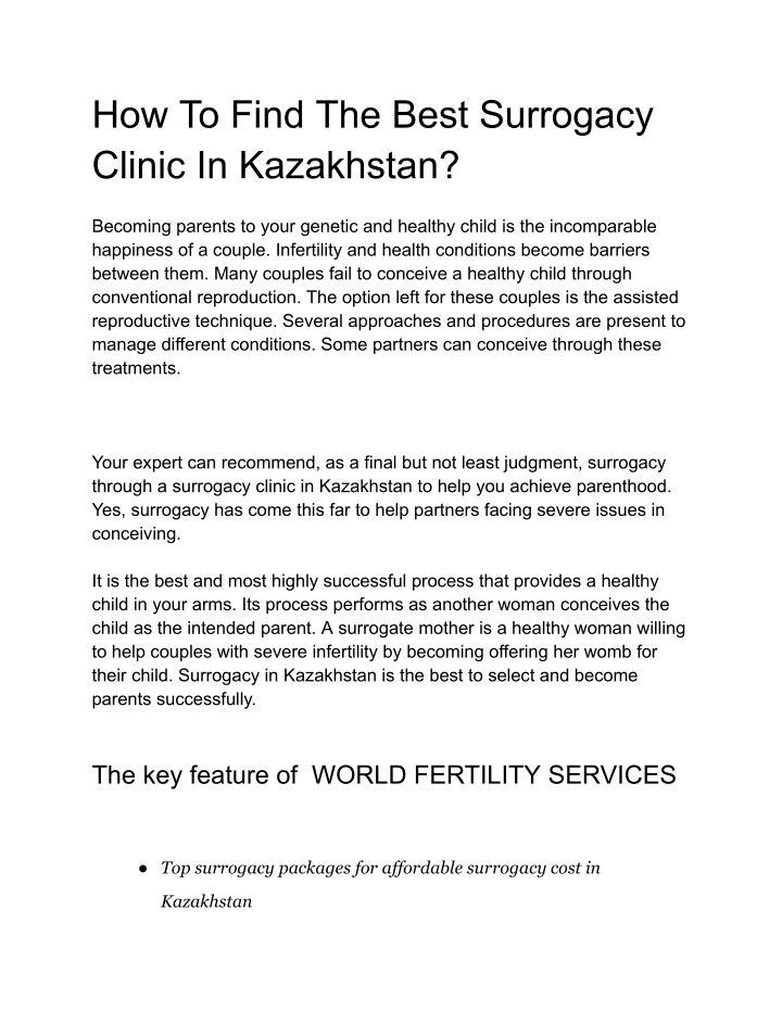 how to find the best surrogacy clinic