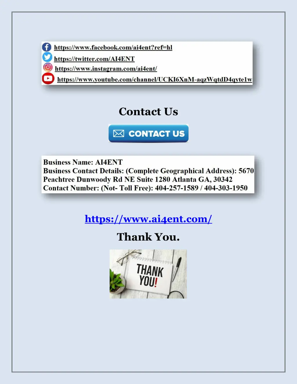 contact us