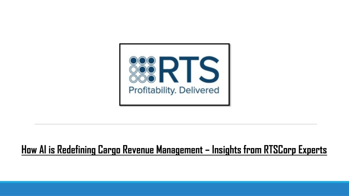 how ai is redefining cargo revenue management