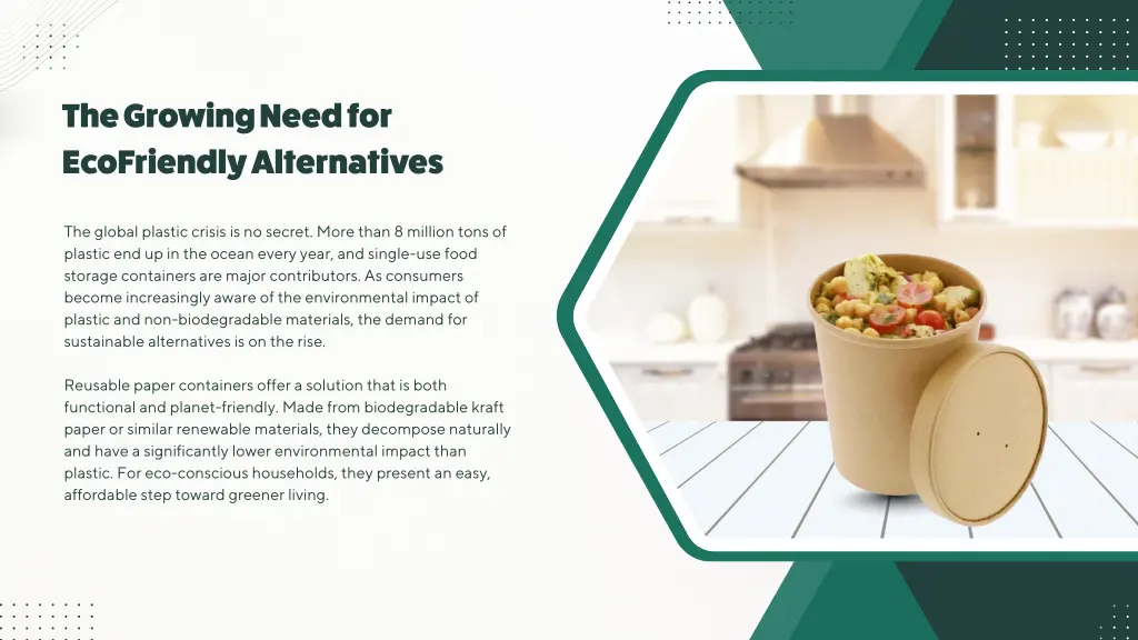 the growing need for ecofriendly alternatives
