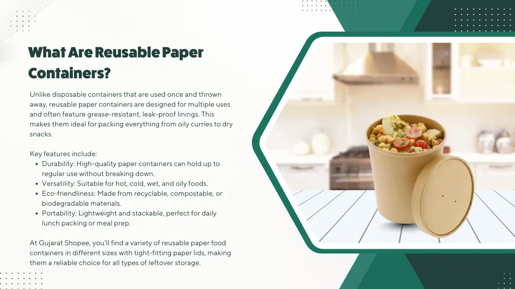 what are reusable paper containers
