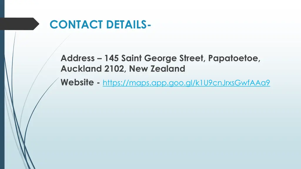 contact details