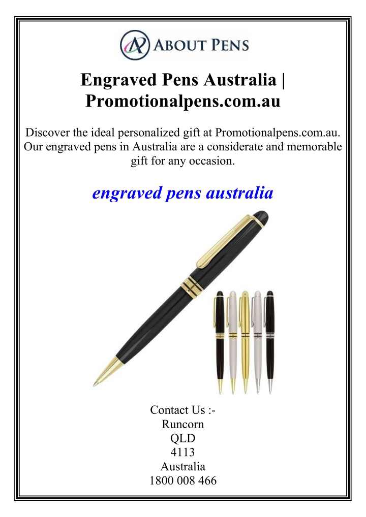engraved pens australia promotionalpens com au