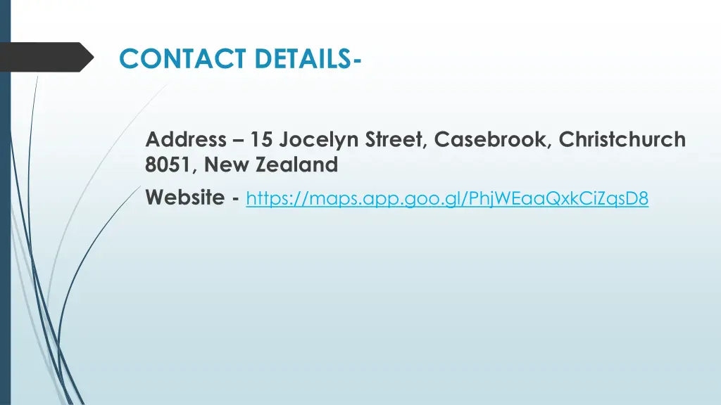 contact details