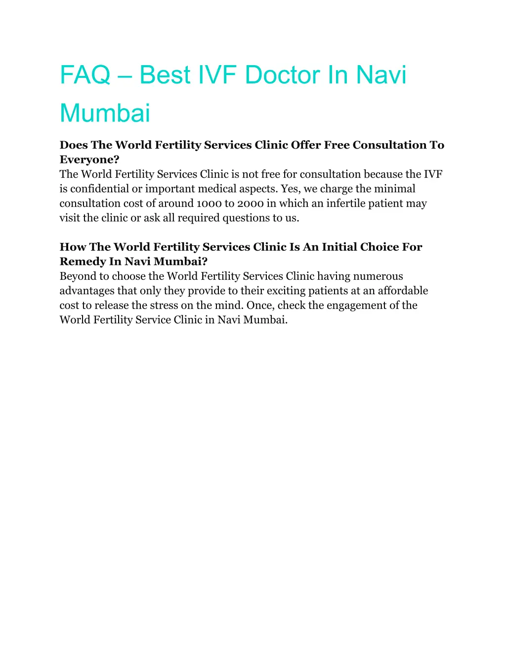 faq best ivf doctor in navi mumbai