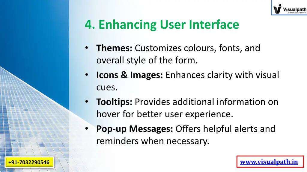 4 enhancing user interface