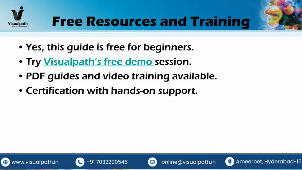 free resources and training