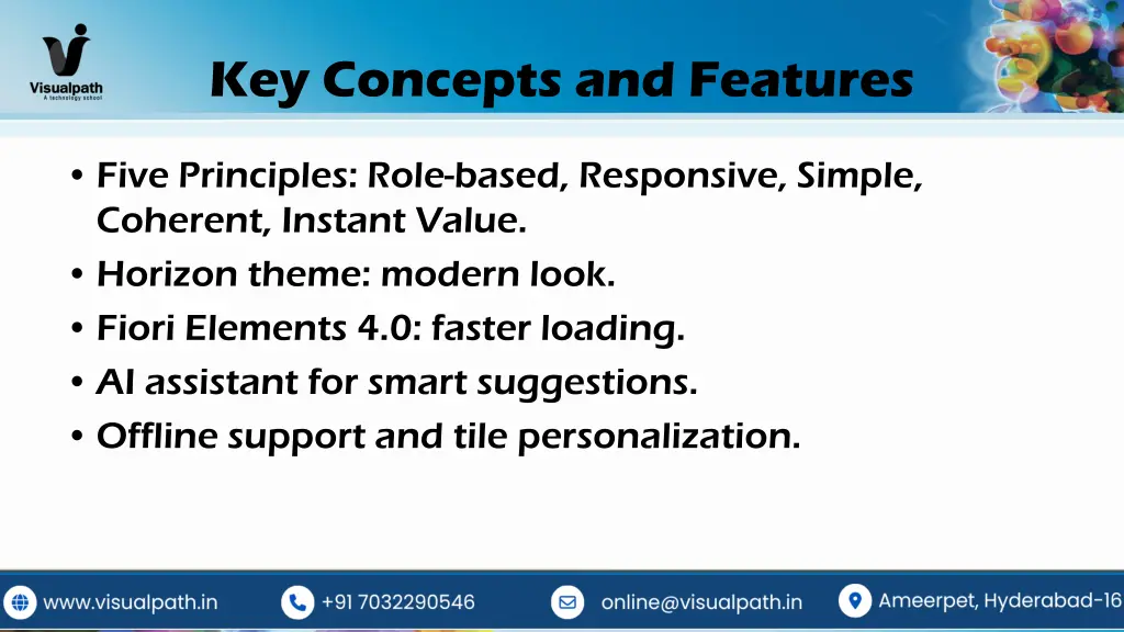 key concepts and features