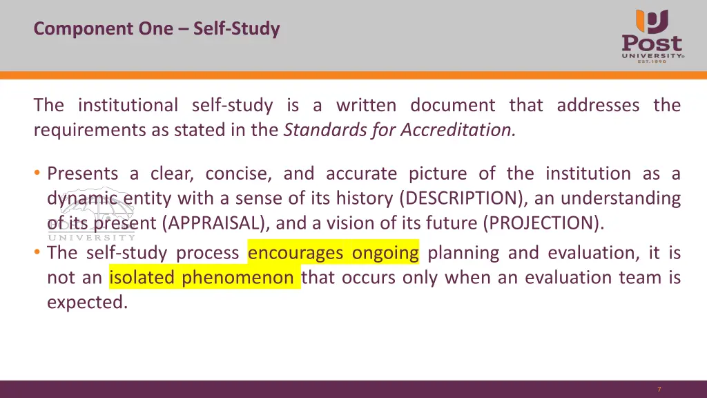 component one self study