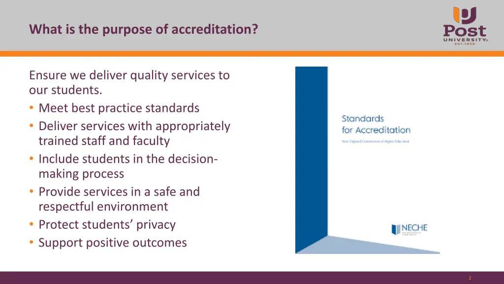 what is the purpose of accreditation