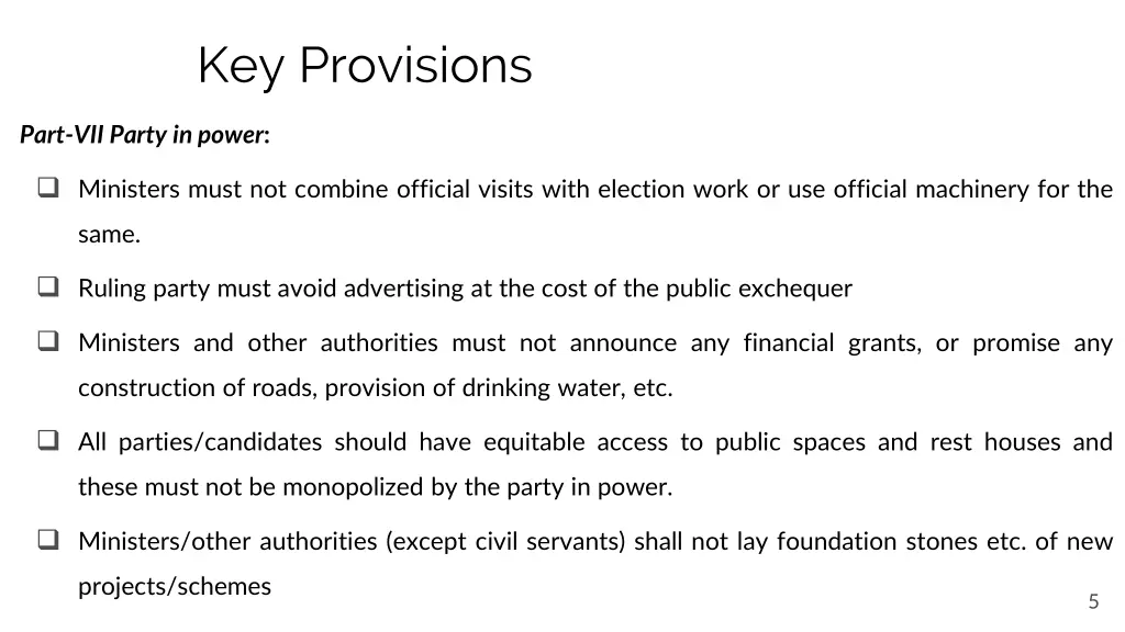 key provisions 3