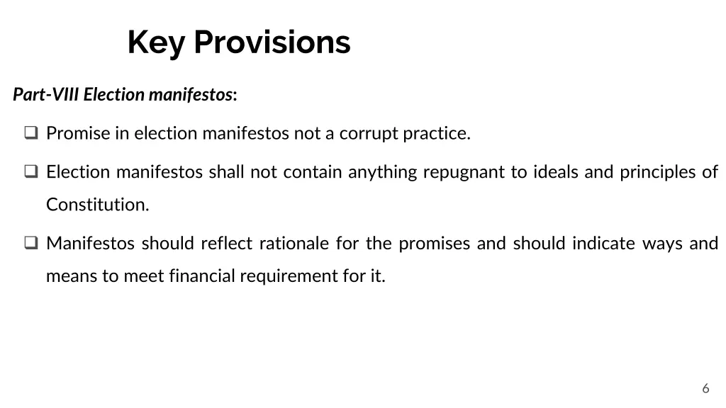 key provisions 4