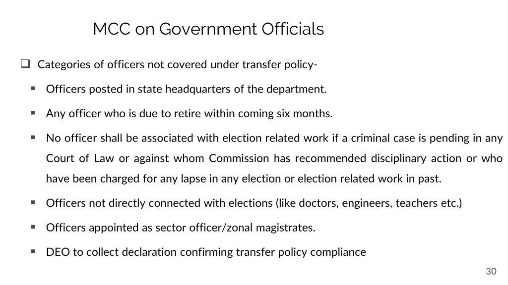 mcc on government officials 3