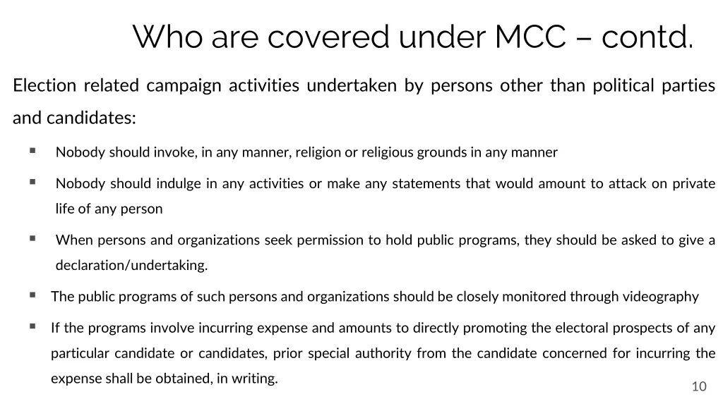 who are covered under mcc contd