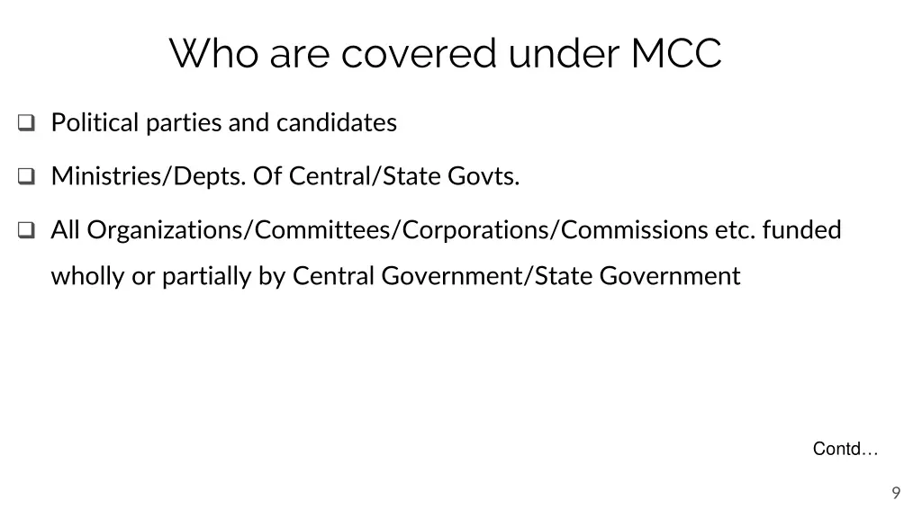 who are covered under mcc