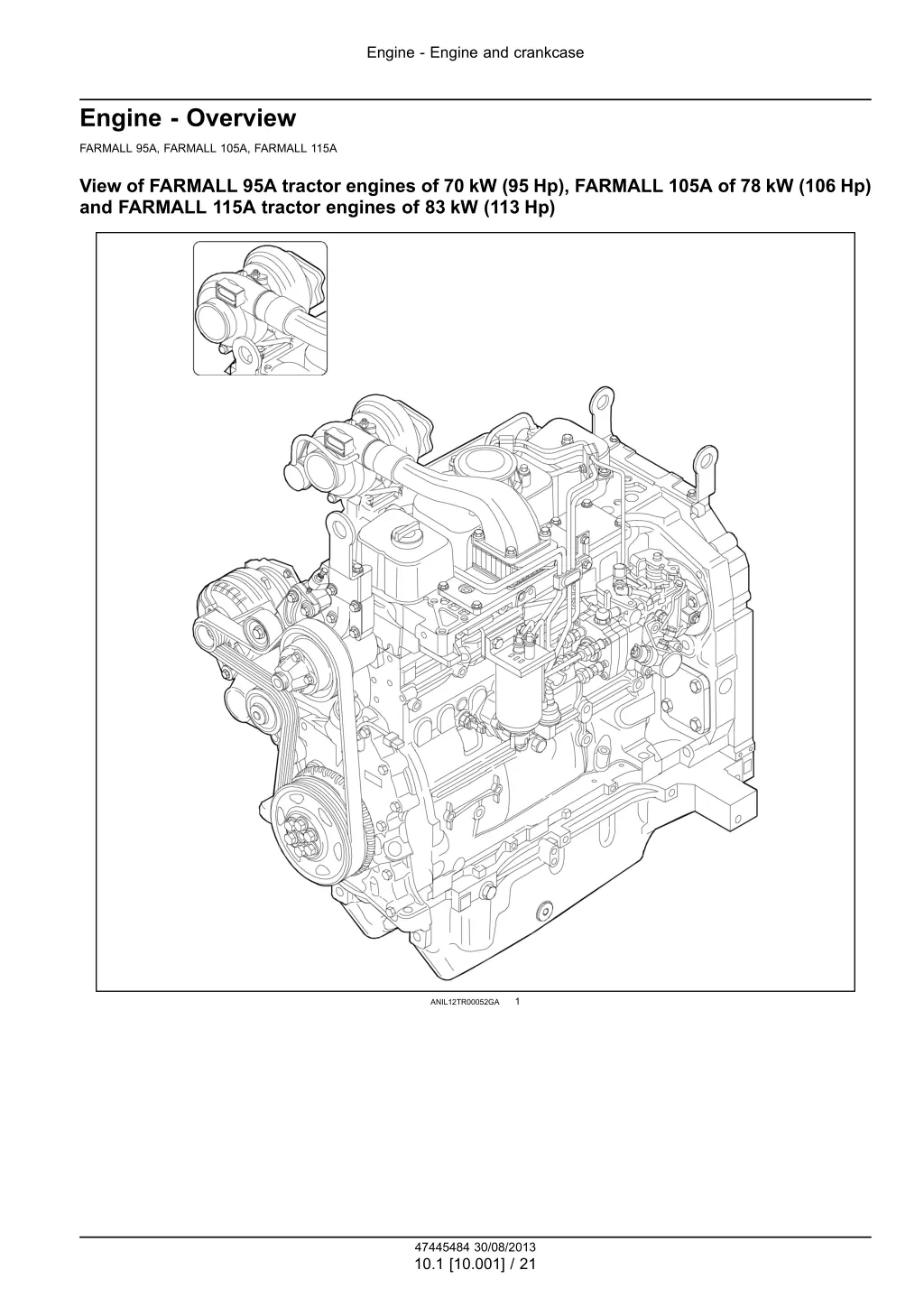 engine engine and crankcase