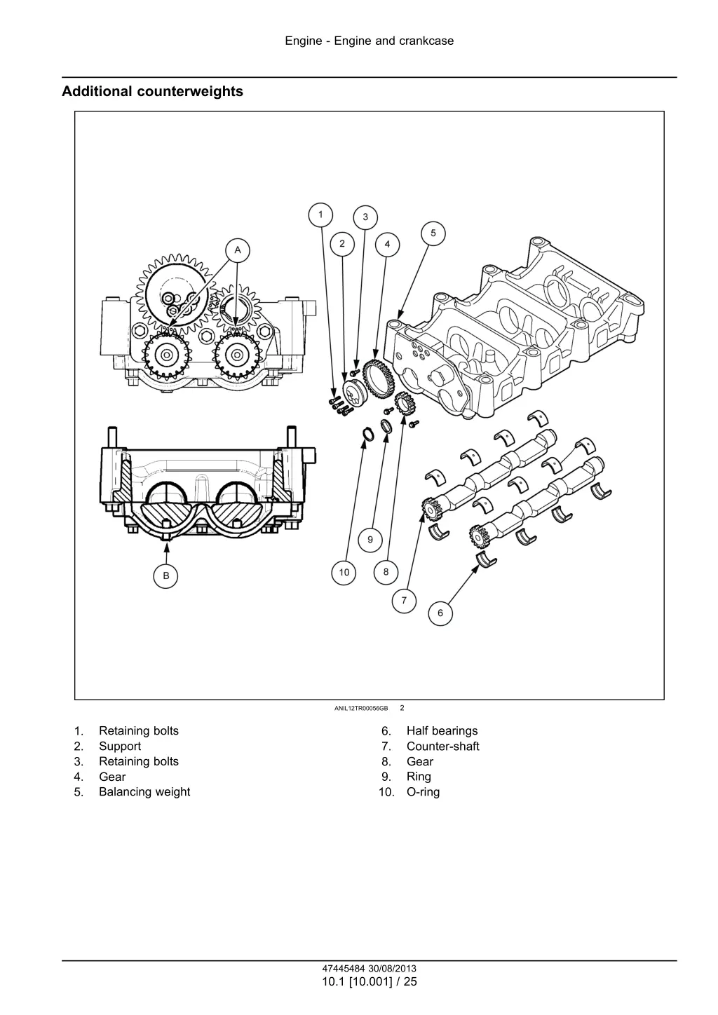 engine engine and crankcase 4