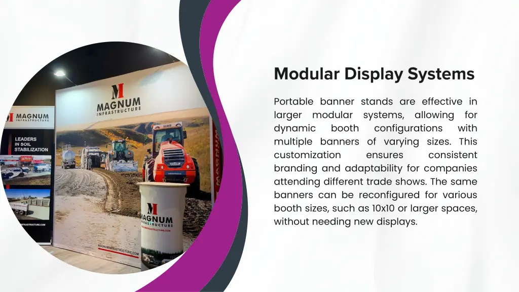 portable banner stands are effective in larger