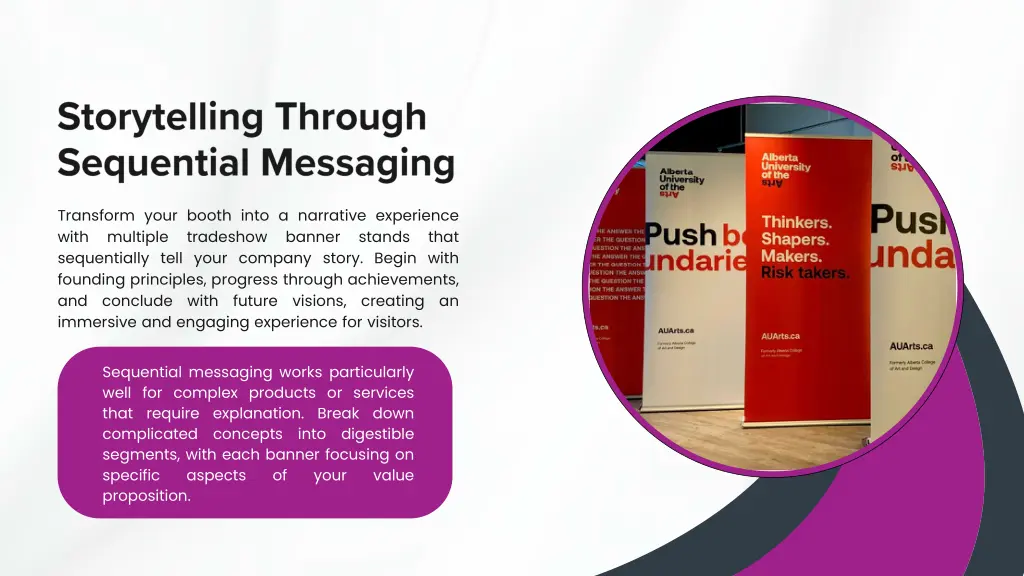 transform your booth into a narrative experience
