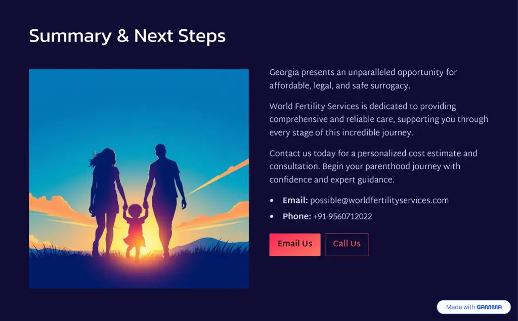 summary next steps