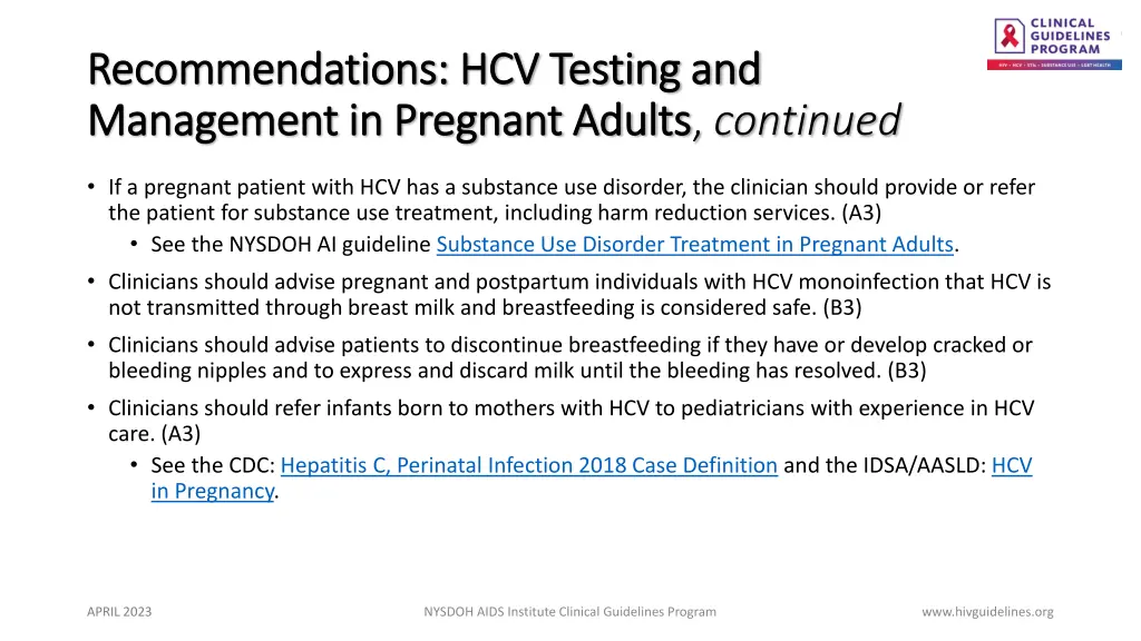 recommendations hcv testing and recommendations 1