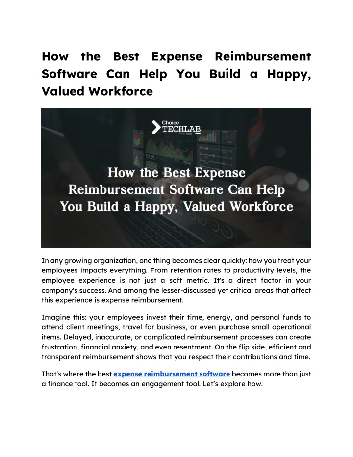 how the best expense reimbursement software