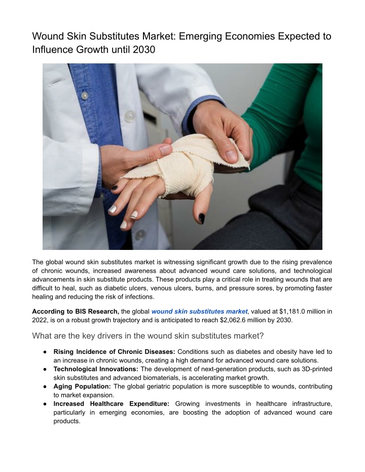 wound skin substitutes market emerging economies